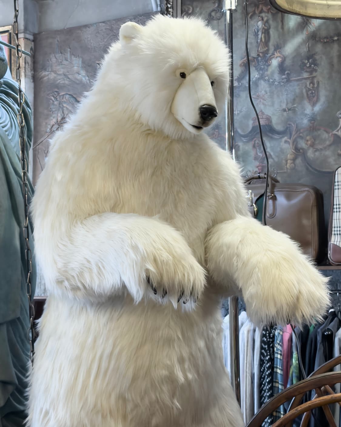 빈티지 소품 Hansa 한사토이 대형 북극곰 190cm 상품이미지4