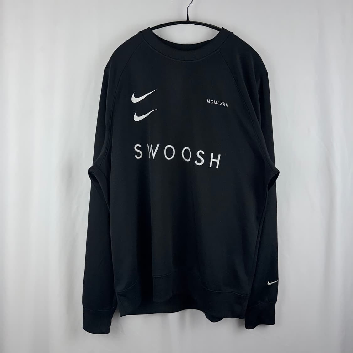 (XL) 나이키 더블 스우시 트랙 맨투맨 블랙 상품이미지2
