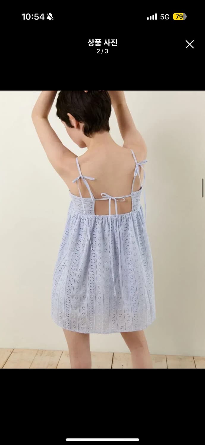 레이디볼륨 레이스 미니 드레스 상품이미지2