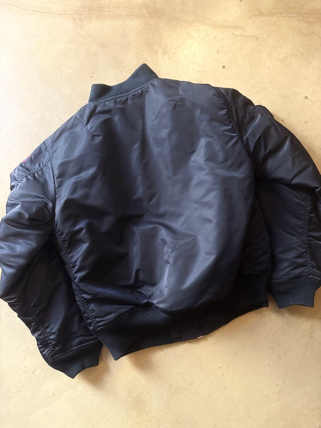 쇼트 성조기 자수 봄버 자켓 상품이미지4