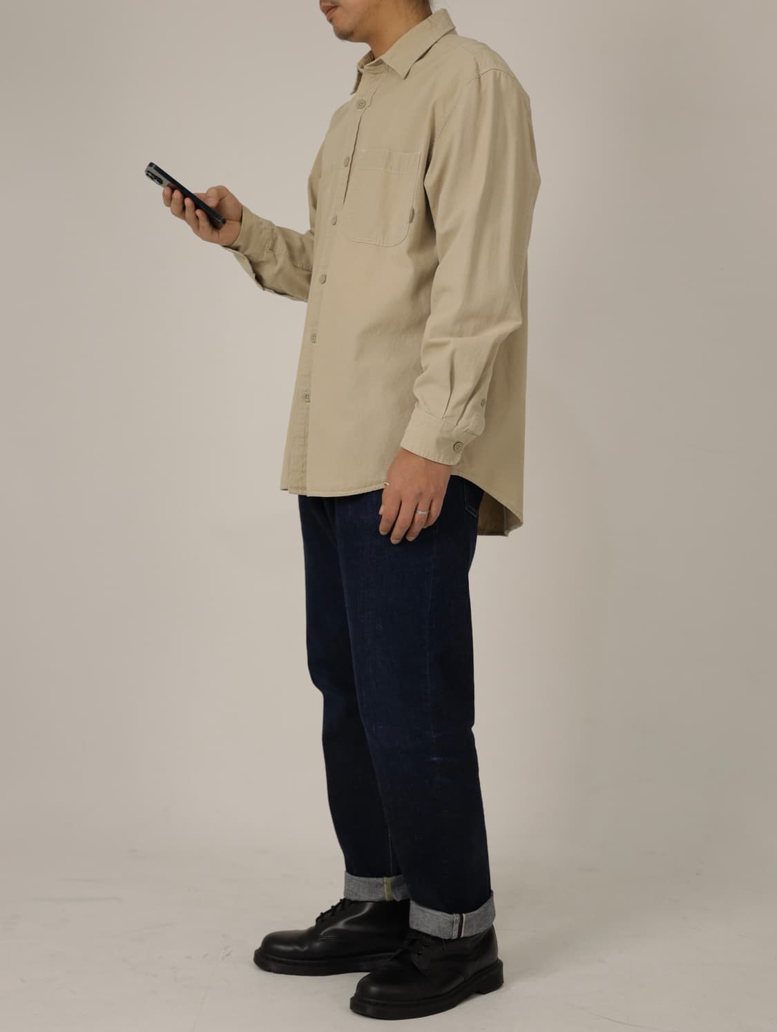 팀버랜드 가죽탭 워크 셔츠 베이지 상품이미지8