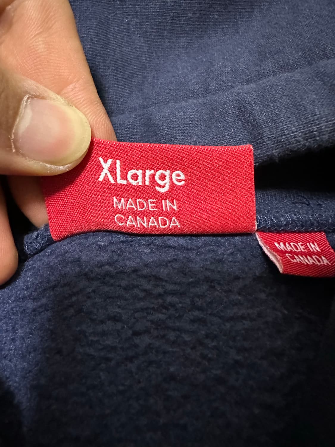 슈프림 S로고 후드집업 네이비 XL 상품이미지3