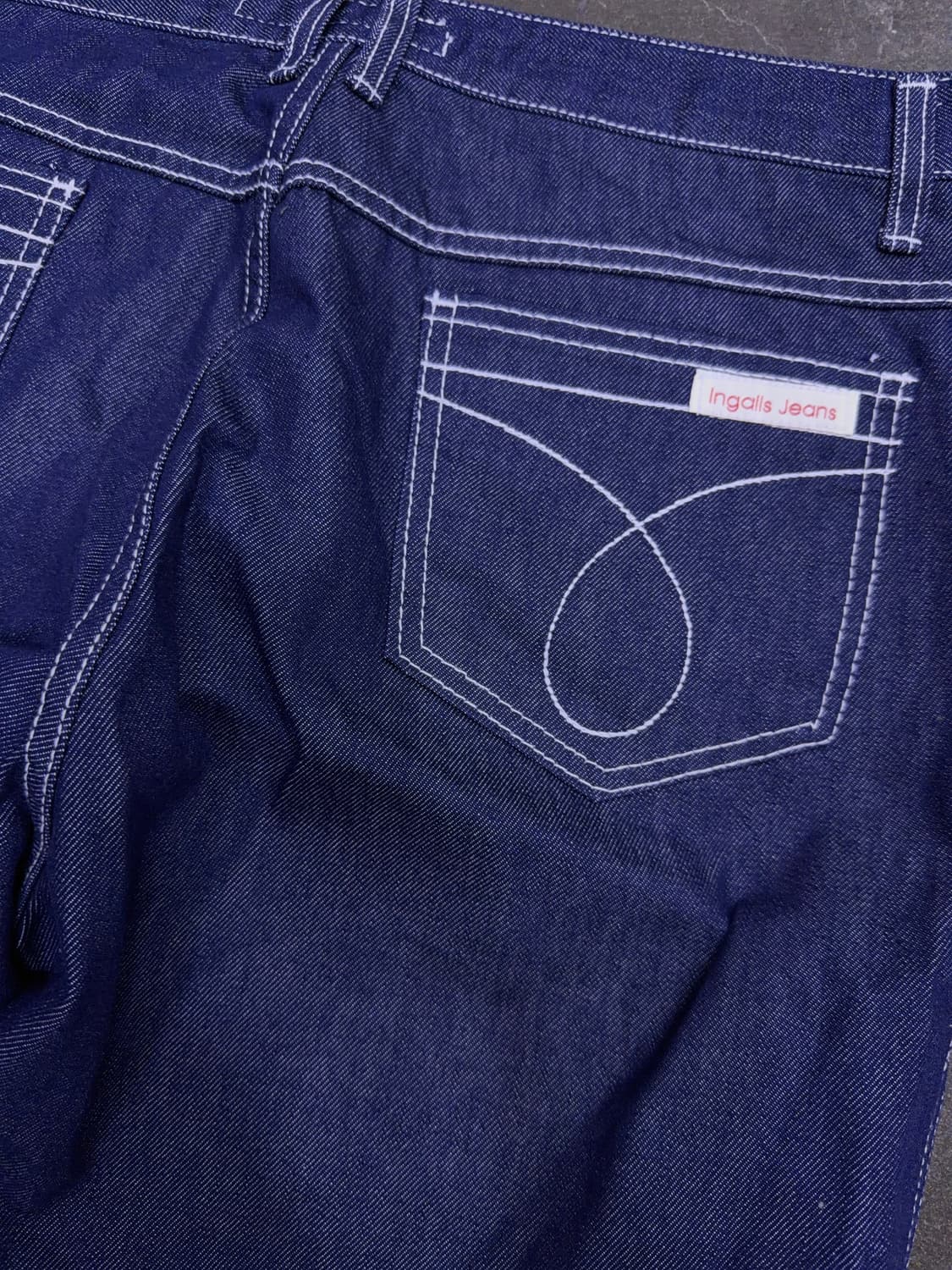 잉갈스 진스 와이드핏 딥인디고 데님팬츠 36 상품이미지8