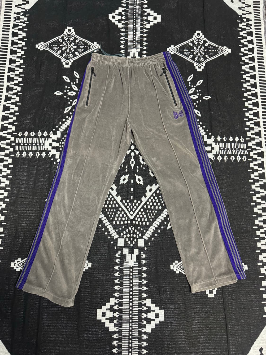 니들스 /  벨루어 트랙팬츠 / 그레이 퍼플 / S 상품이미지3