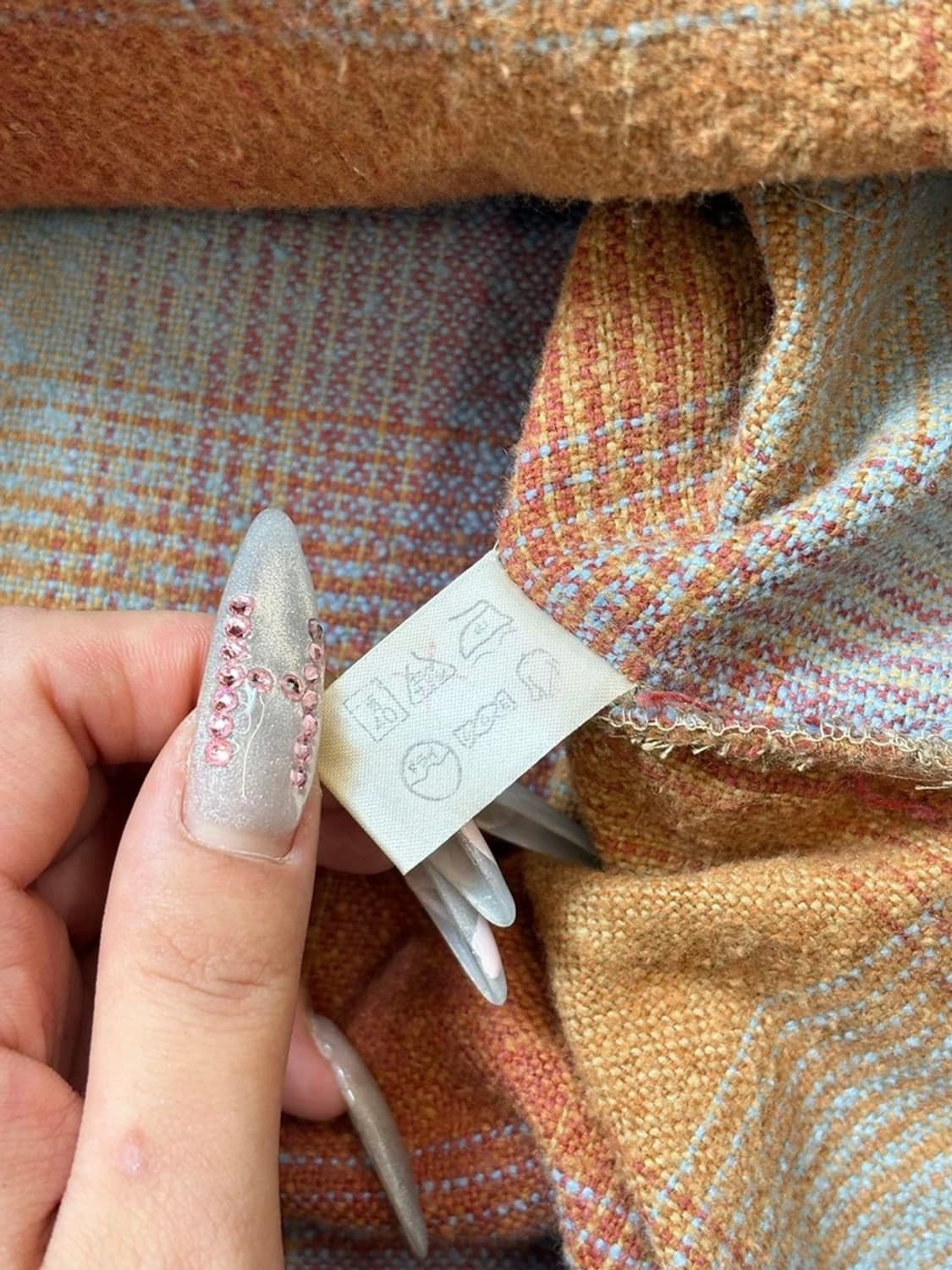 Agate Cosmopolitan 00's 재팬  체크 남방 PN6484 상품이미지8