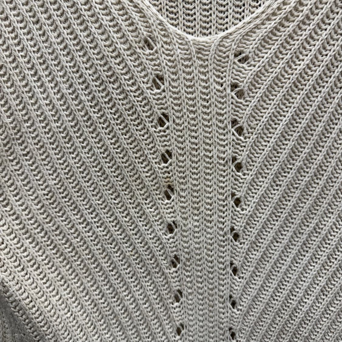 00s 엠포리오 아르마니 니트 브이넥 카라 썸머 니트 아이보리 상품이미지7