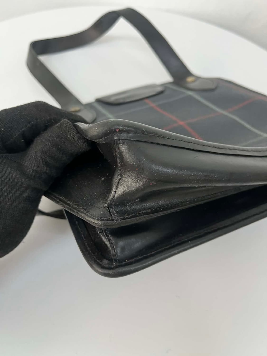 버버리 빈티지 노바체크 네이비 숄더 토트백 상품이미지7