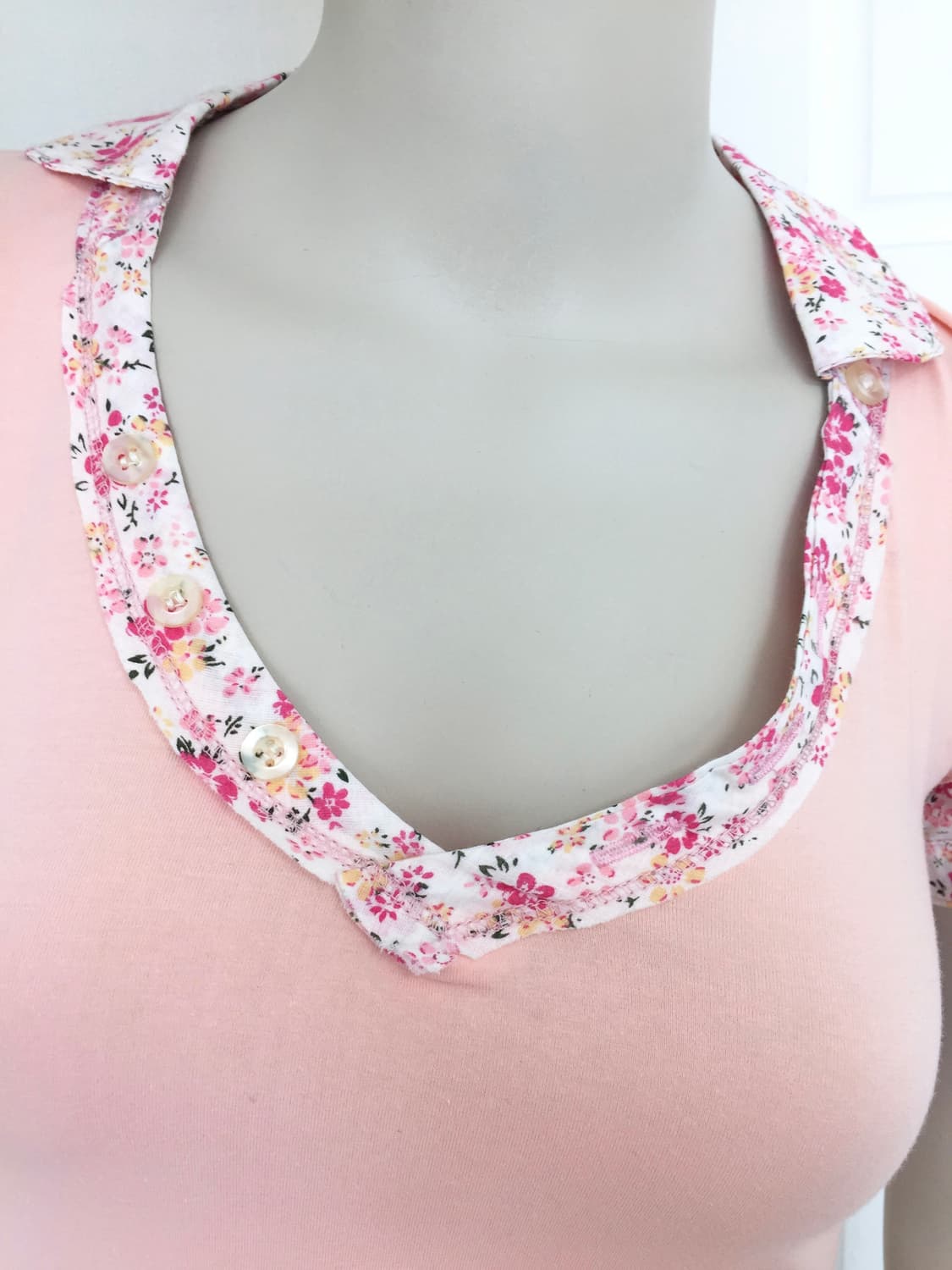 Floral Point collar Top 상품이미지5