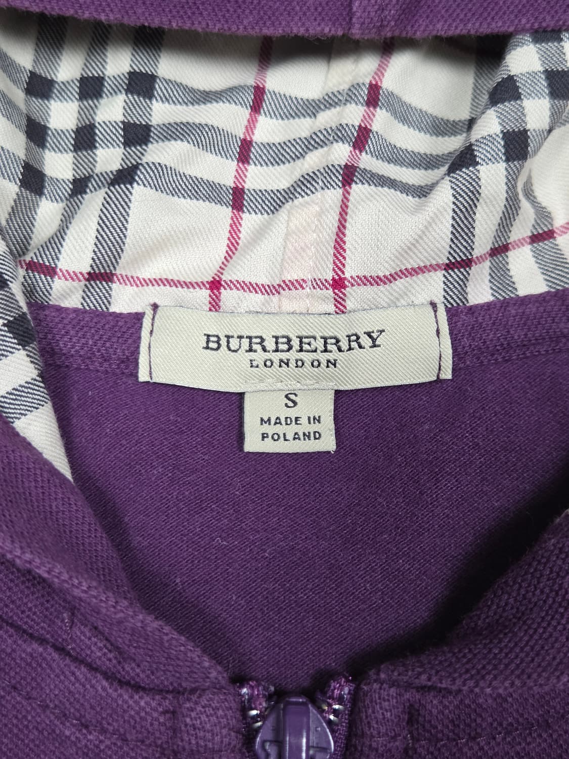 [버버리] 런던 노바체크 안감 기마상 자수 후드집업 | 00278 상품이미지3