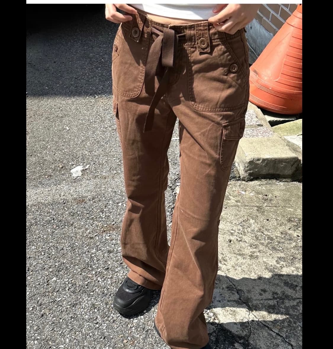 브라운 카고 팬츠 상품이미지1