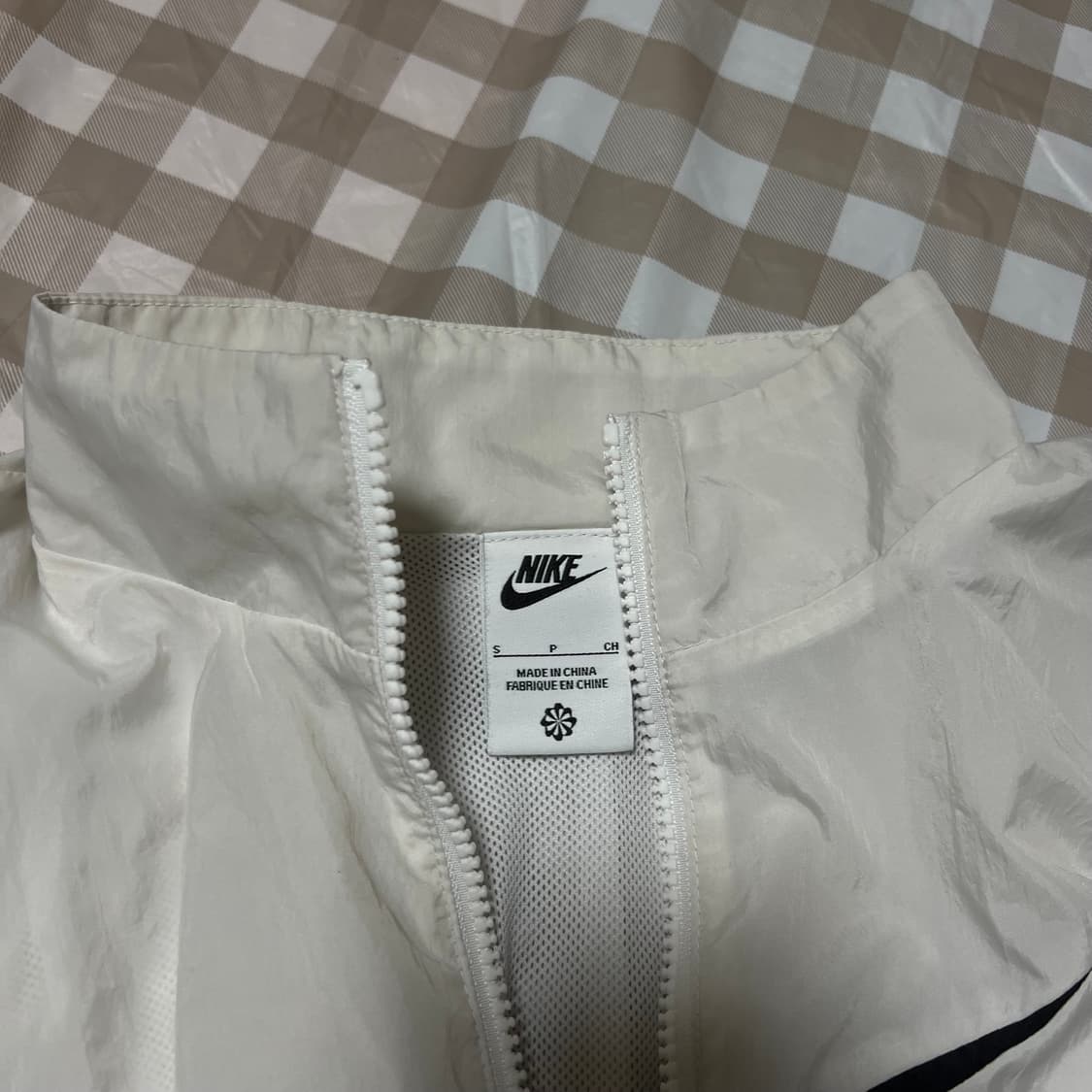 나이키 여성 우븐 바람막이 화이트 S 집업 트레이닝복 재킷 자켓 상품이미지2