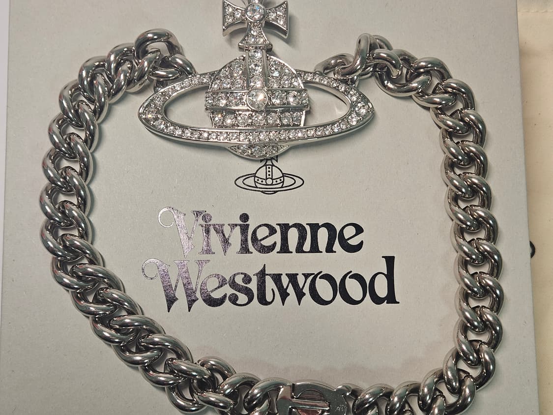 초희귀 비비안웨스트우드 네이사 체인 목걸이 상품이미지5