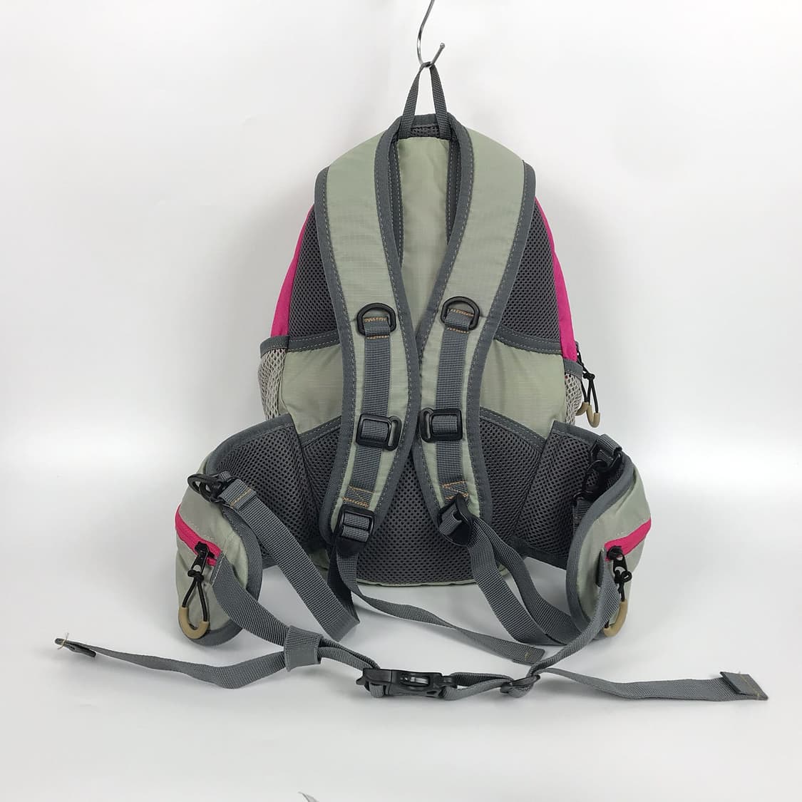 아식스 올드 고프코어 핑크 미니 백팩 가방 상품이미지5