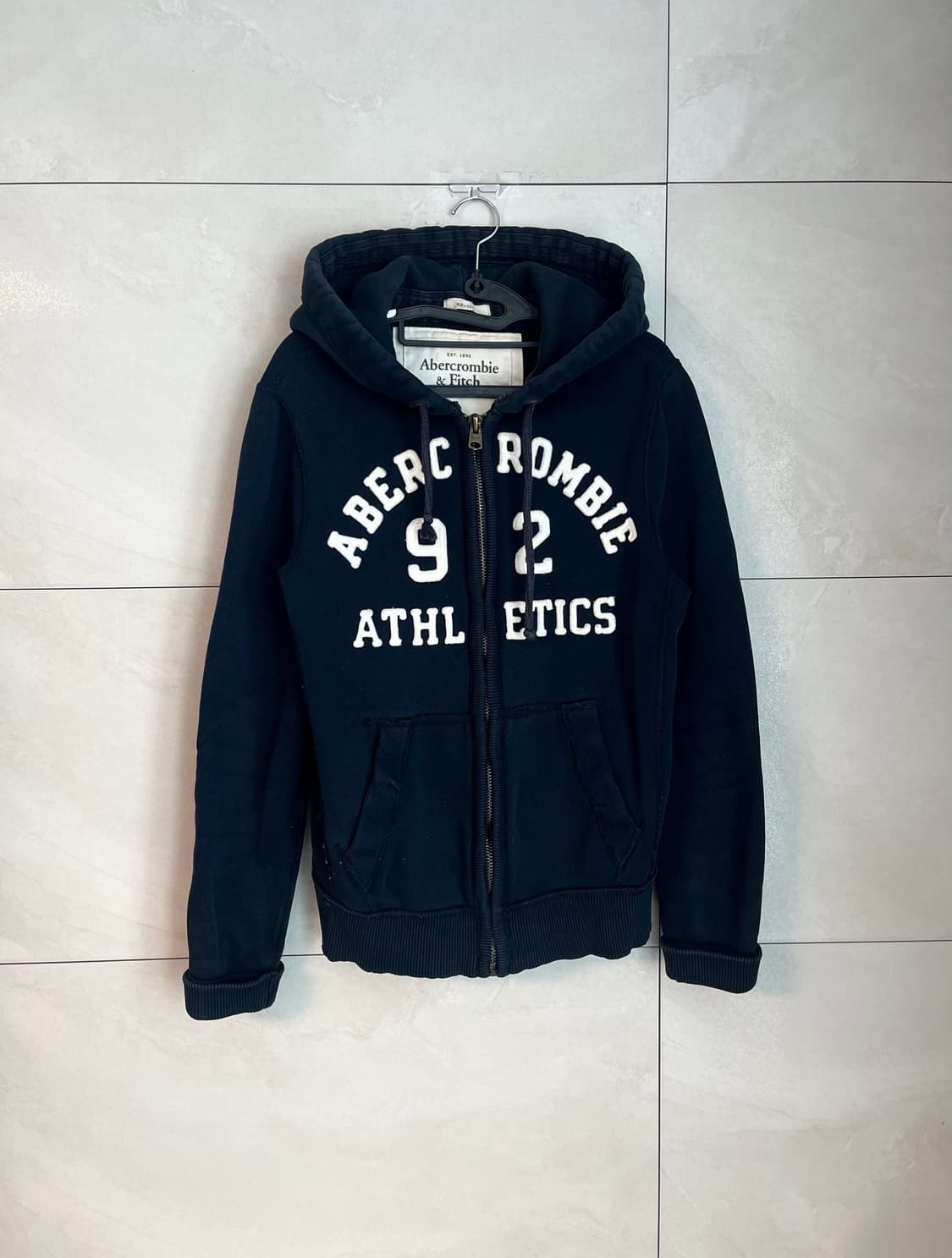 아베크롬비 스펠로고 대장 후드집업 네이비 [S] 상품이미지1