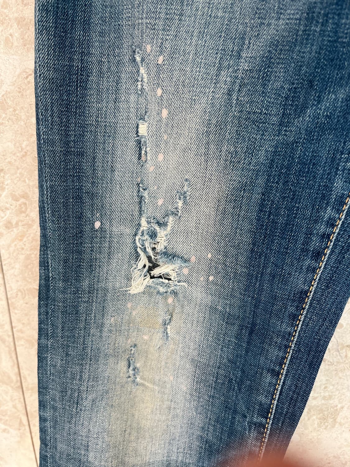 디스퀘어드2 데미지 워싱 청바지 44사이즈 정품 상품이미지2