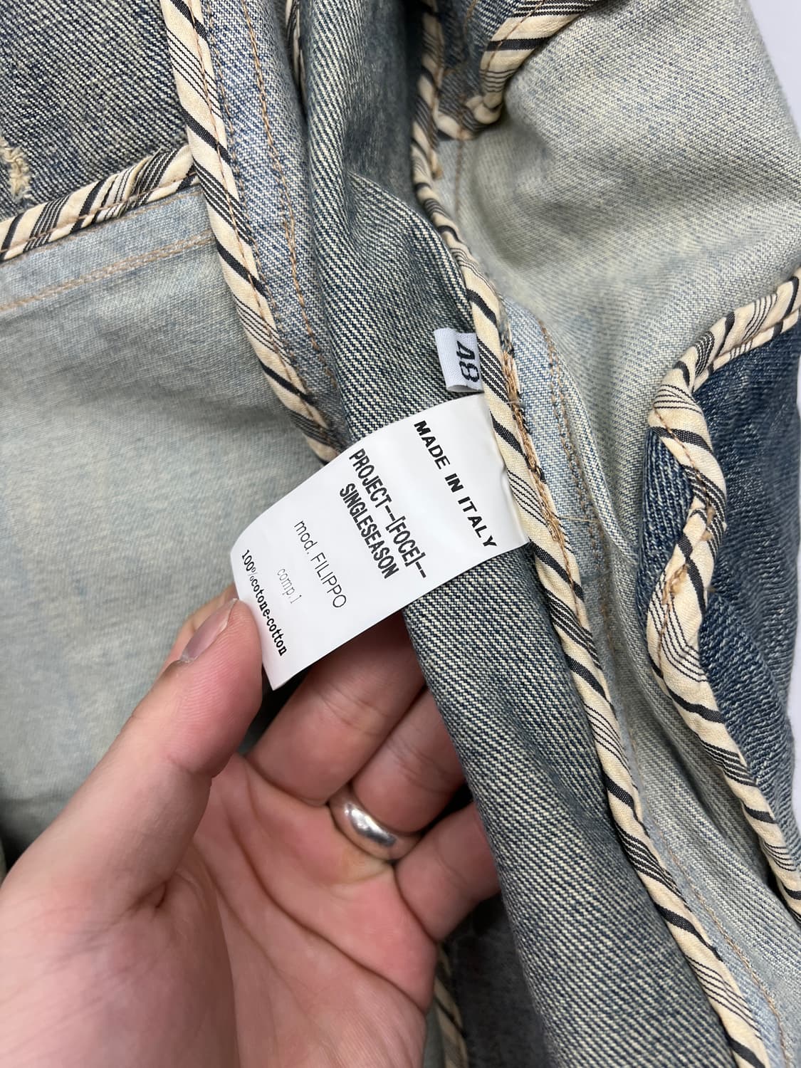 PROJECT FOCE 패치워크 데님 자켓 상품이미지5