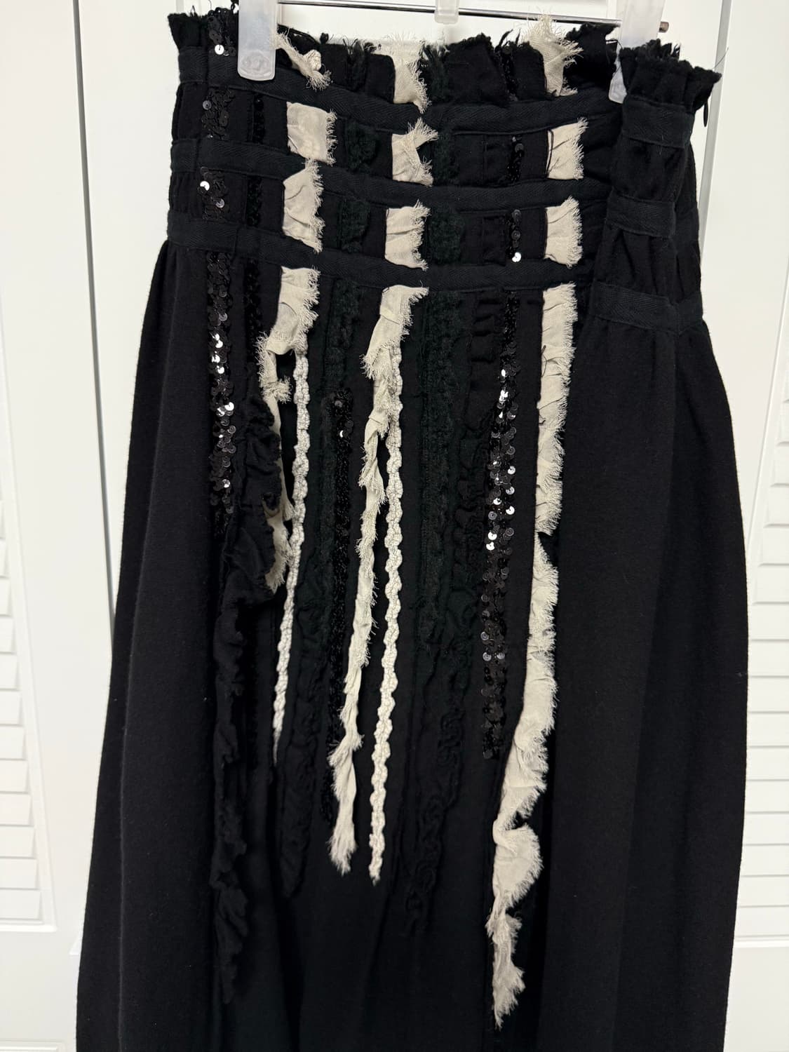 꼼데가르송 트리콧 울 비즈 스커트 상품이미지2