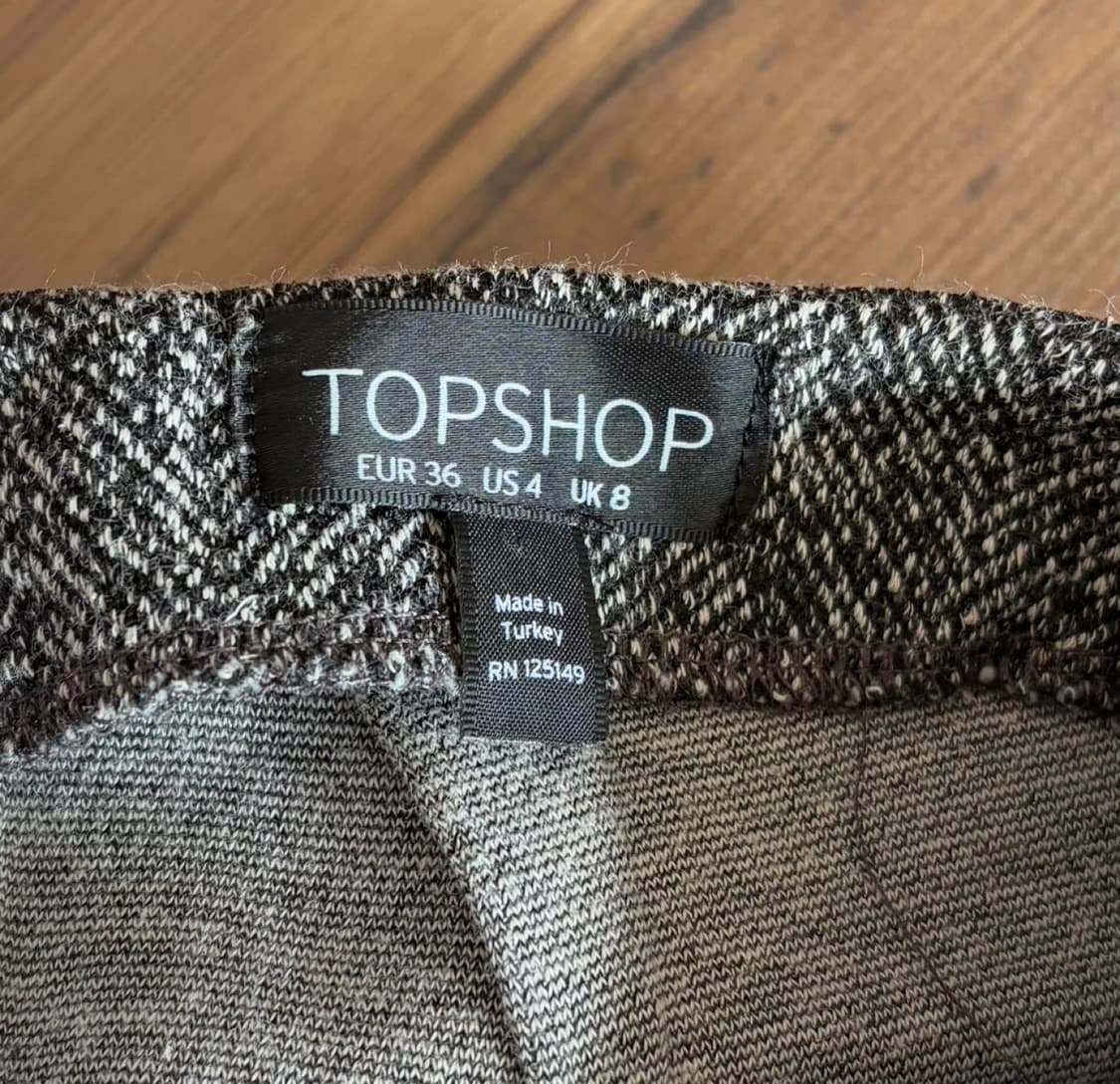 TOPSHOP 헤링본 미니스커트 상품이미지4