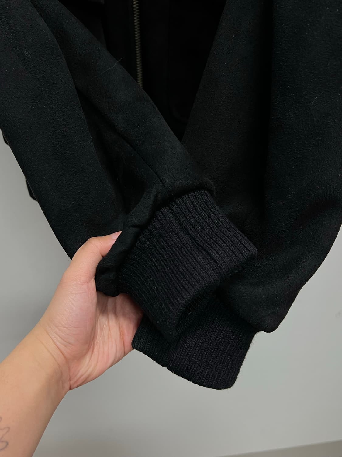 (L) 블루워터 어반가먼츠 양털카라 G-1 자켓 블랙 상품이미지5