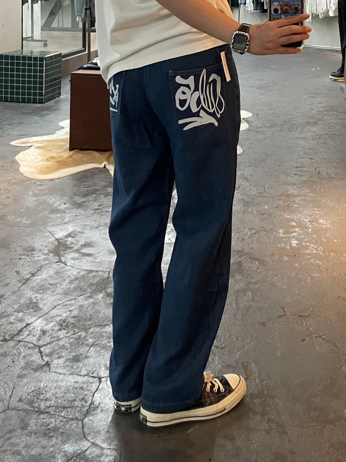 빈티지 슬림 데님 팬츠 H79 상품이미지1