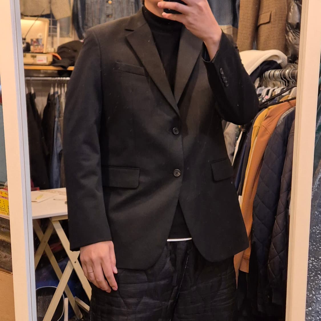 XL(착샷잇음) 무신사 블랙 블레이져  상품이미지3