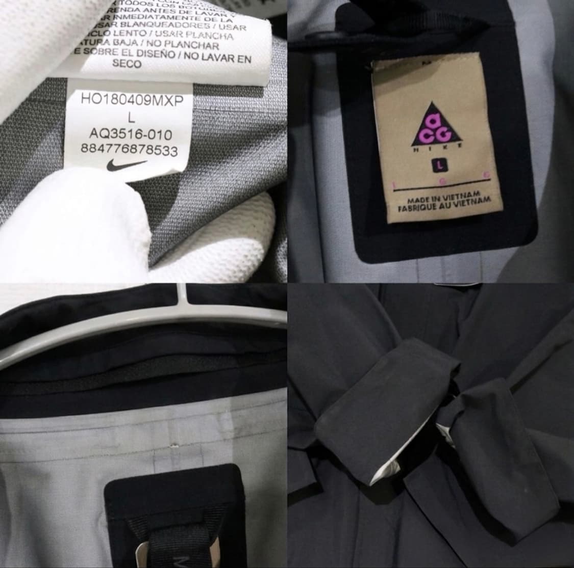 나이키 M NRG ACG 고어텍스 코트 블랙 상품이미지8