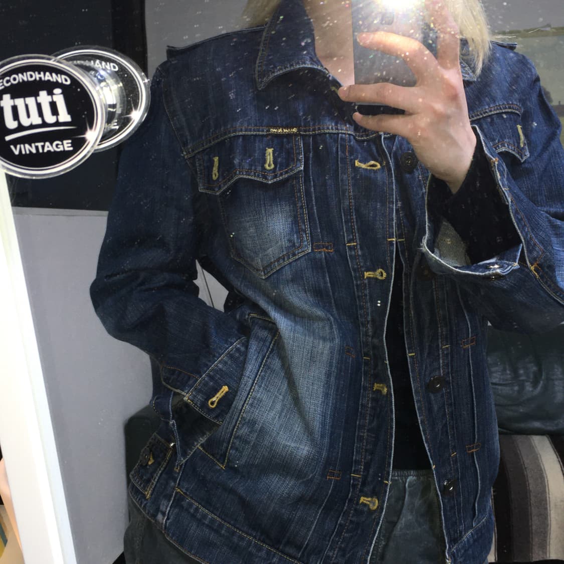 투티/0181 shane jeans 웨스턴 워싱 데님자켓 트러커 상품이미지1