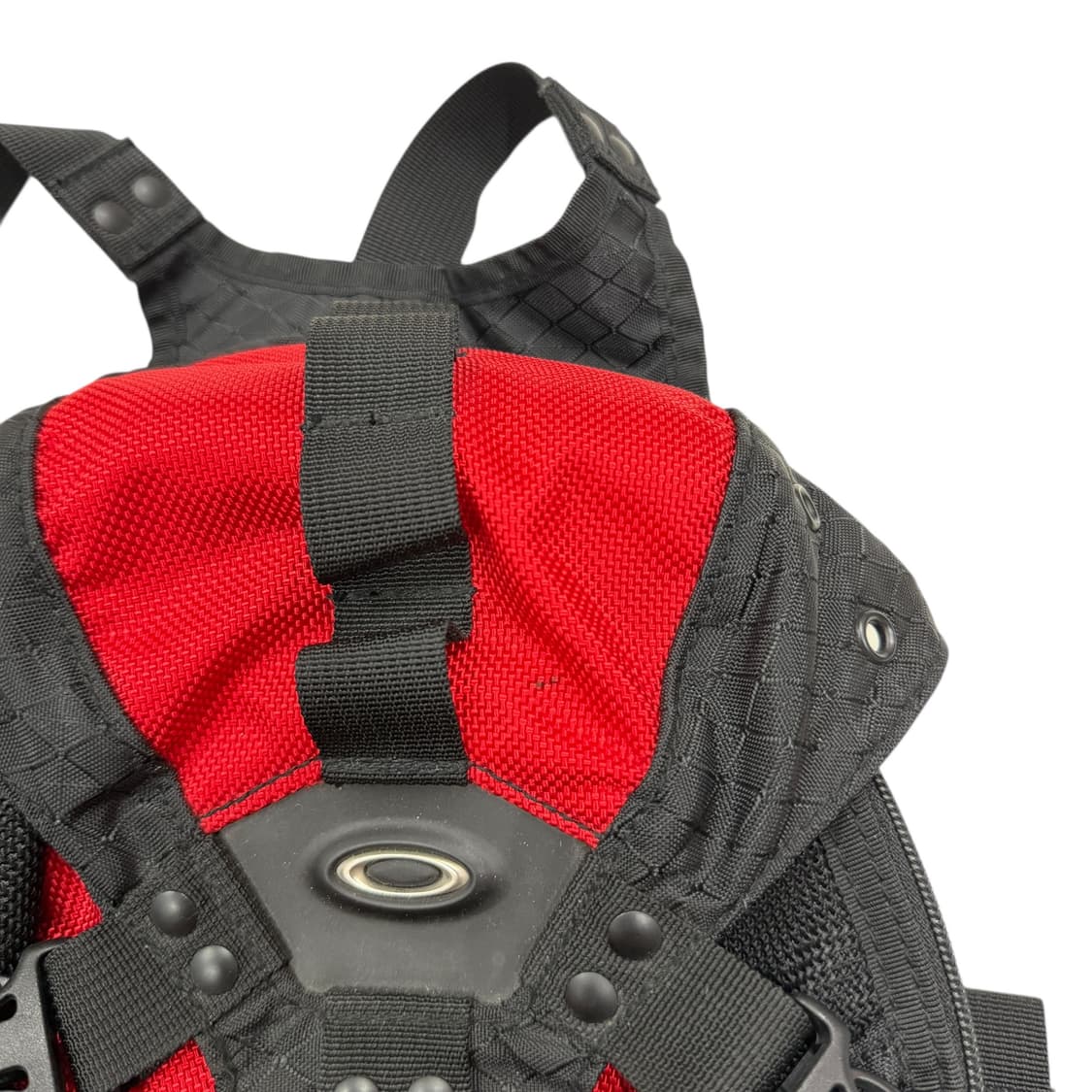 오클리 빈티지 아이콘 Y2K 나일론 레드 미니백팩 가방 상품이미지7