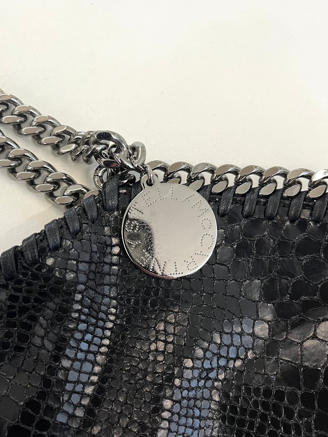 스텔라 매카트니 파이톤 레더 체인 팔라벨라백 상품이미지5