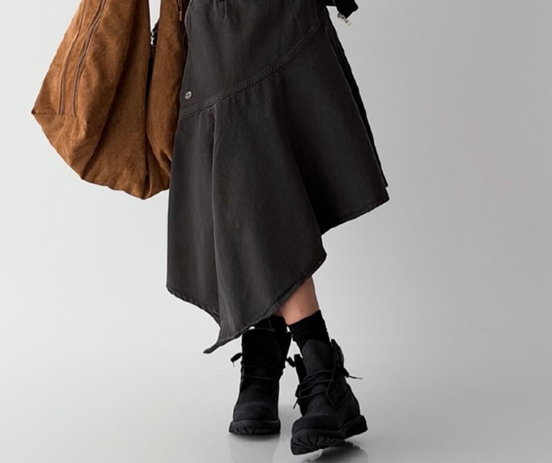 더그린랩) 언발 옆트임 스커트 무신사 상품이미지1