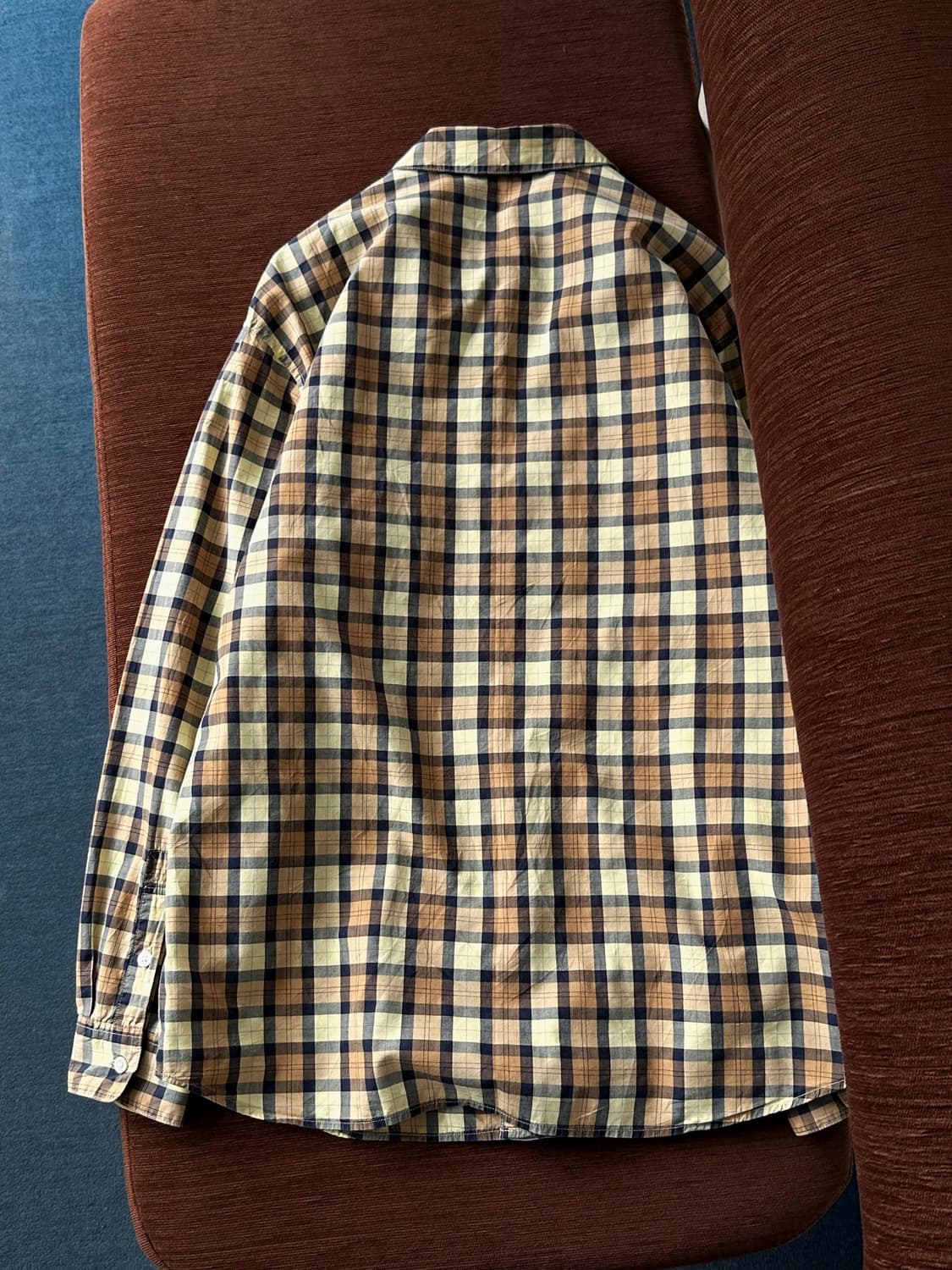 Light cotton design check shirt 상품이미지4