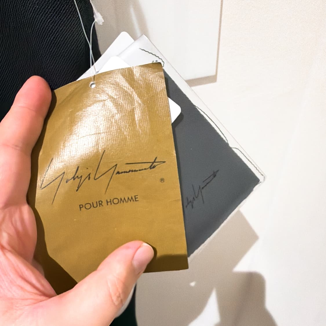 (정품/새상품) 요지 야마모토 뿌르 옴므 남성 블랙 테이핑 팬츠  상품이미지5