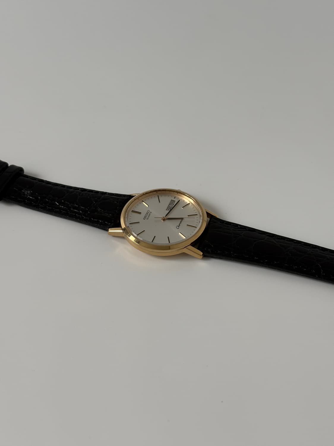 세이코 1980년대 Chronos 골드 쿼츠 남성 상품이미지6