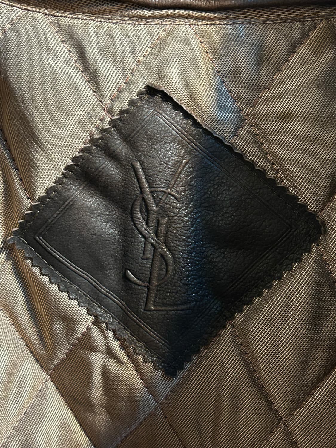 입생로랑 빈티지 양가죽 시어링 카라 레더 자켓 상품이미지7