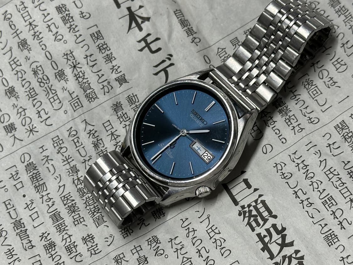 [1980년 빈티지] 세이코 쿼츠 실버웨이브 8229-703A 상품이미지1