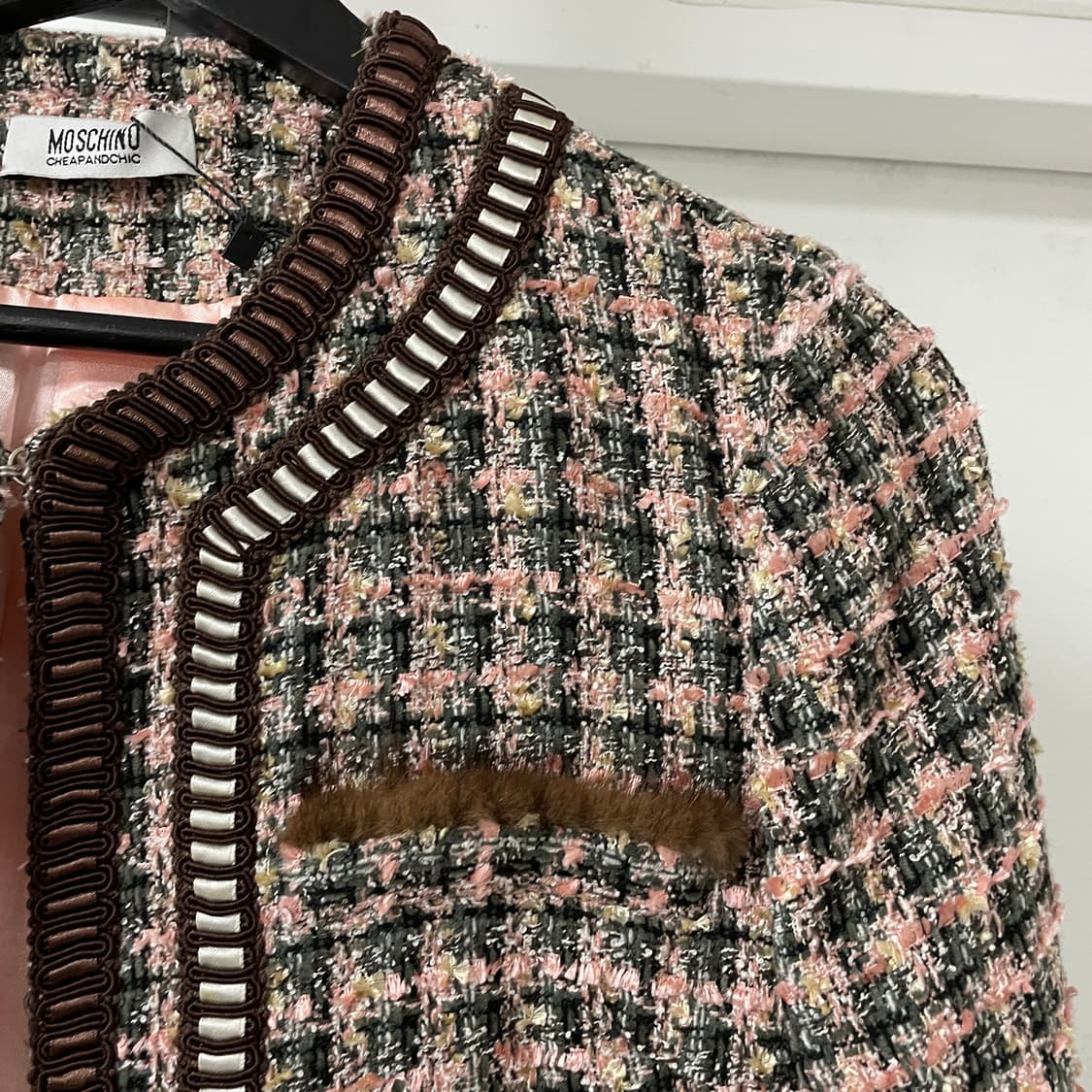 모스키노 트위드 코트 42(W) 상품이미지4