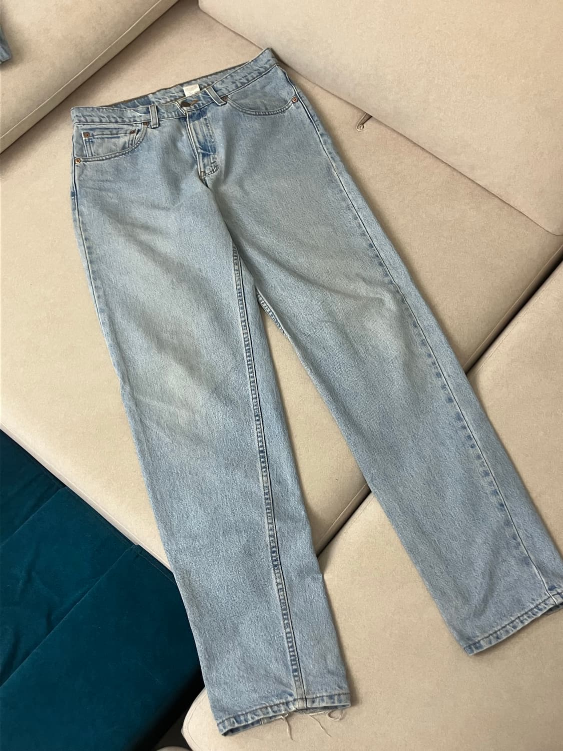 90s Levi’s 550 sky blue jeans (USA) 상품이미지1