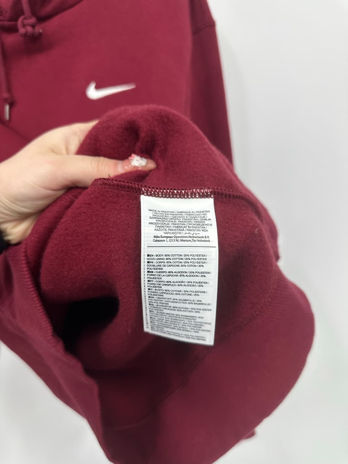 나이키 버건디 후드티  상품이미지3
