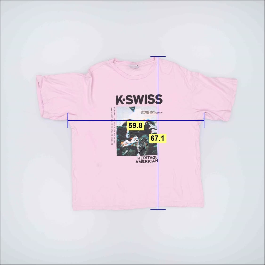 95 케이스위스 프린팅 반팔티 0325H1 상품이미지6