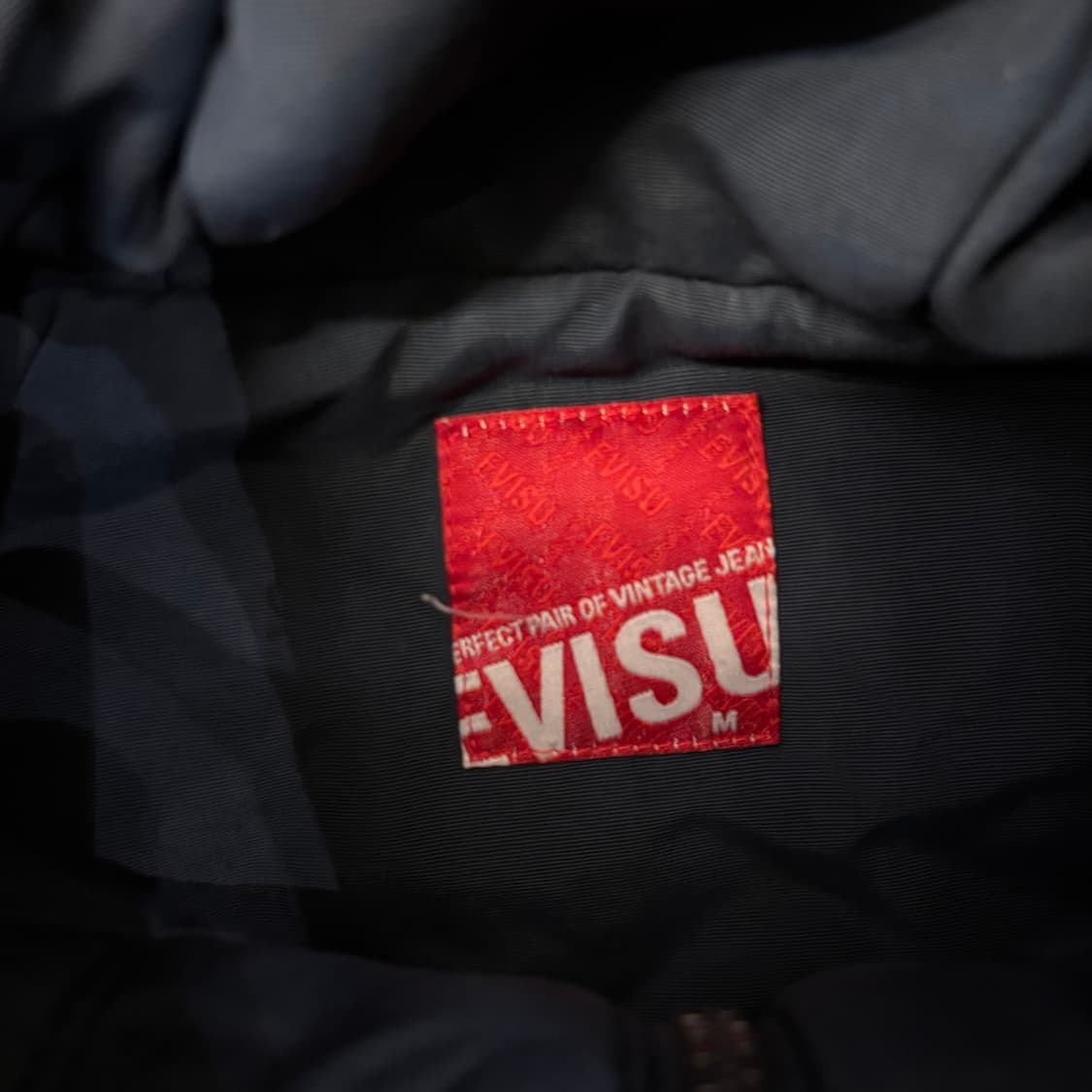 에비수 스몰로고 페이드 네이비 후드 자켓 상품이미지4