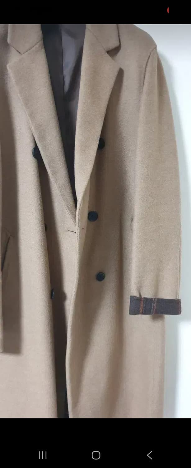 liberclassy 핸드메이드 카멜 더블 롱 코트 상품이미지6