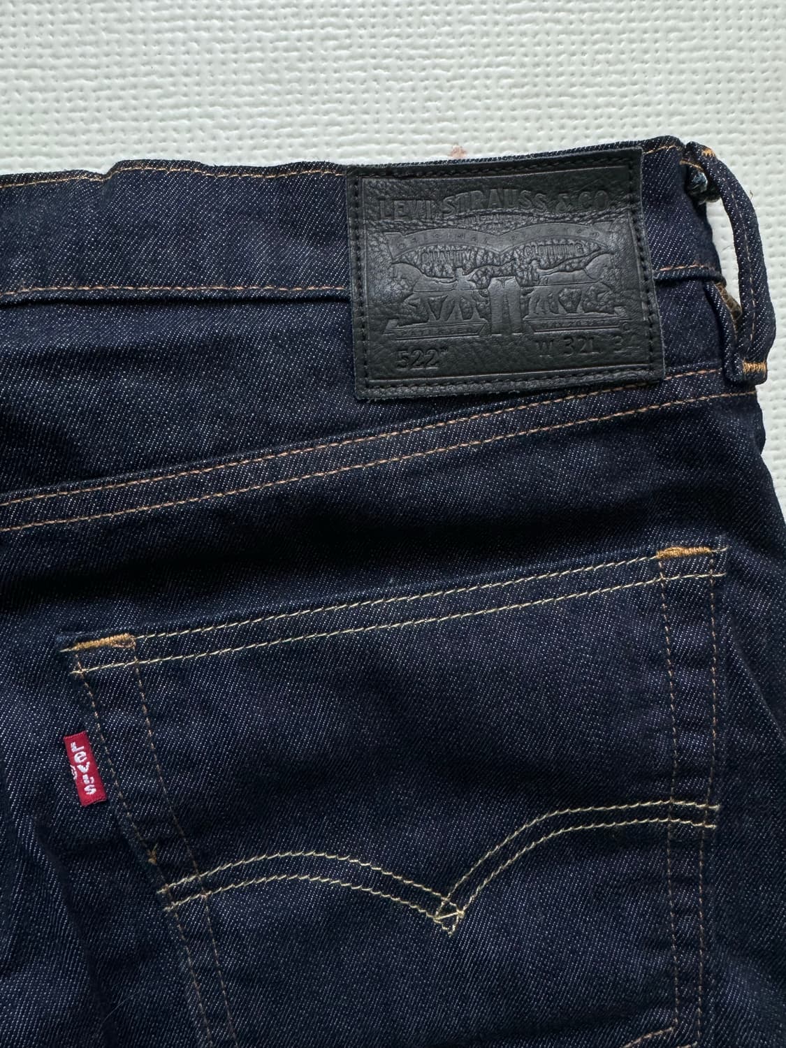리바이스 522 인디고 데님진 W32 L34 상품이미지4