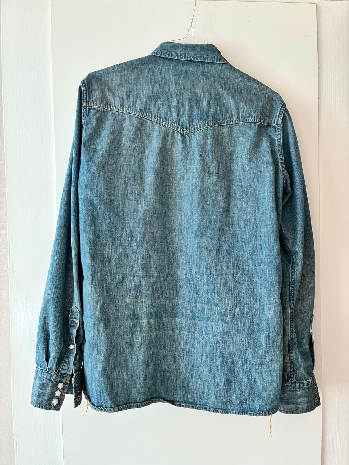 BLUE REMI RELIEF DENIM WESTERN SHIRT 상품이미지2