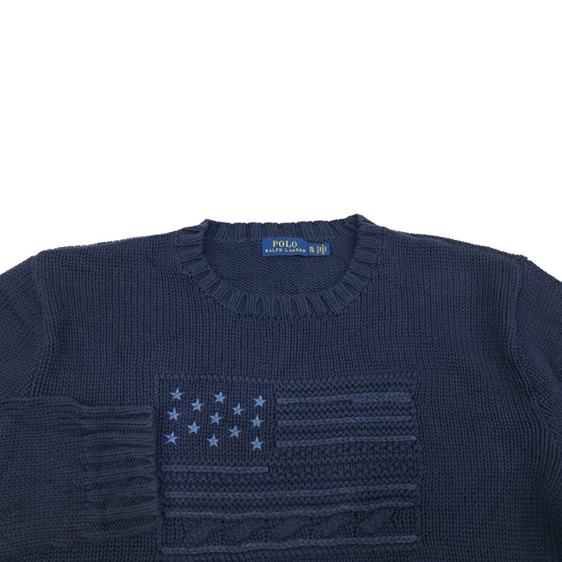 L-XL 폴로 랄프로렌 네이비 성조기RL 니트 스웨터knit (CS390 상품이미지3