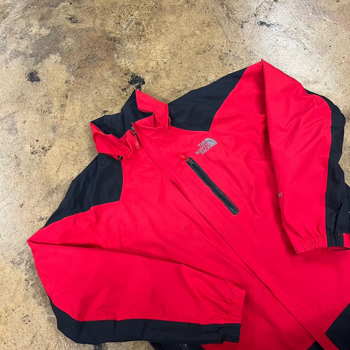 [정품/M] 노스페이스 바람막이 자켓 레드 블랙 b8 상품이미지1