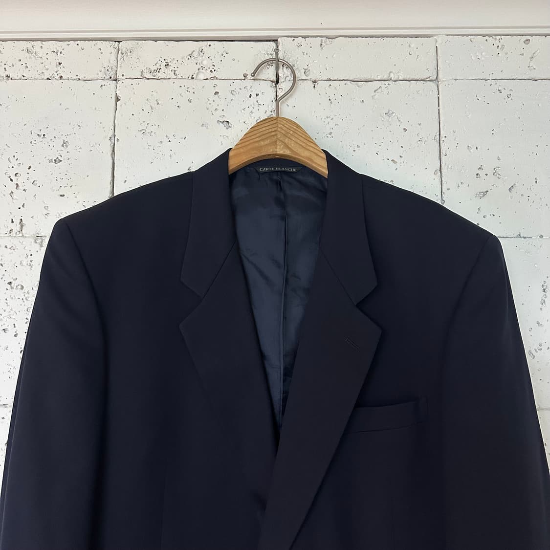 100 빈티지 금장 버튼 블레이저 네이비 상품이미지2