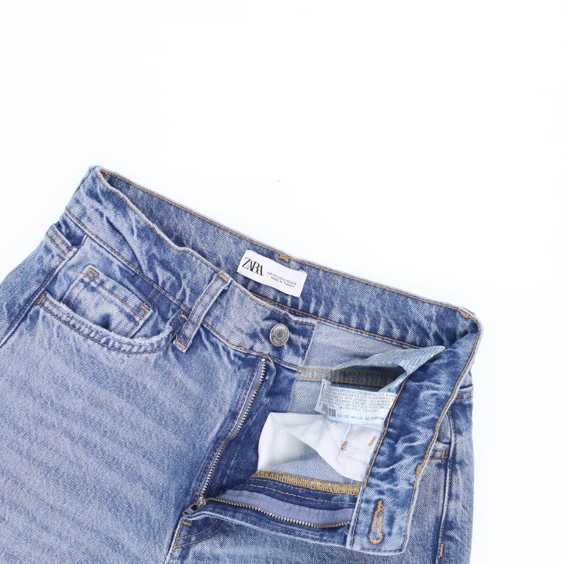 34 자라 와이드 데님 청바지 0223M2 상품이미지3