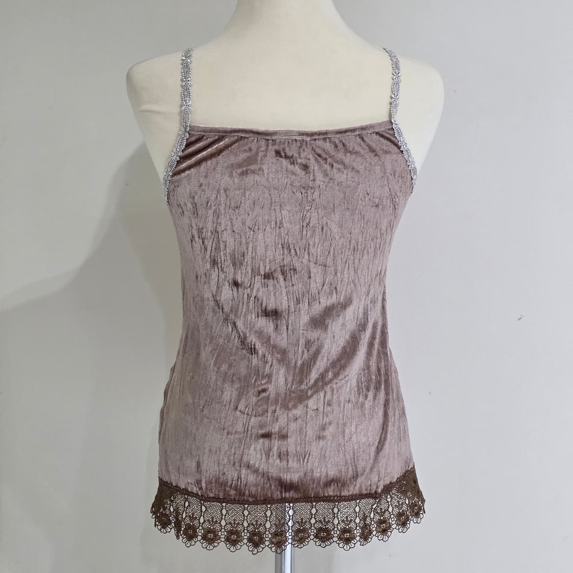 라떼갸루 모리걸 레이스 벨벳 슬리브리스 상품이미지3