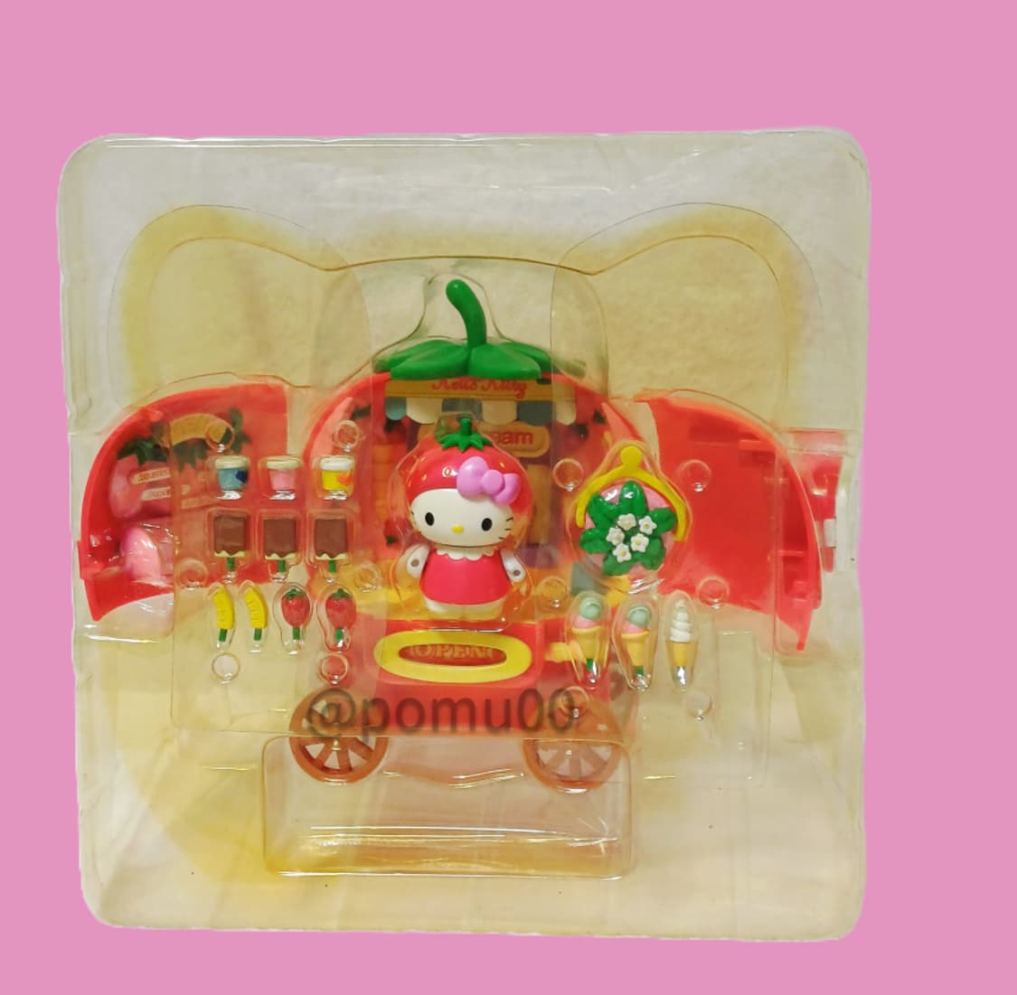 헬로키티 드림월드 딸기 아이스크림 마차 폴리포켓 상품이미지5