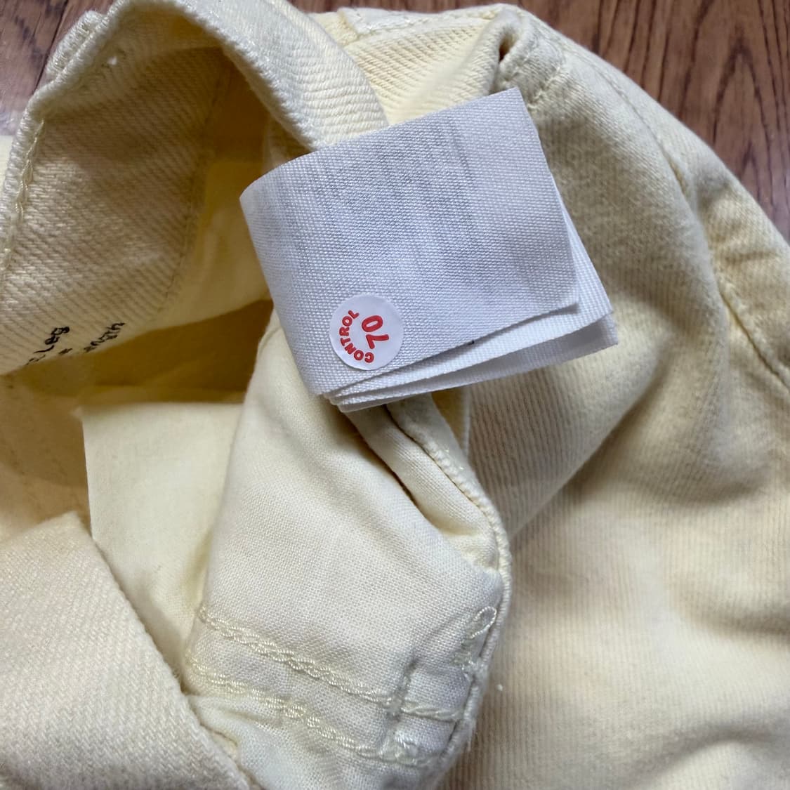 COS 연노랑 데님 팬츠 상품이미지5